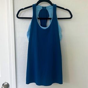 Blue Lululemon Tank with Built-in Bra - 6